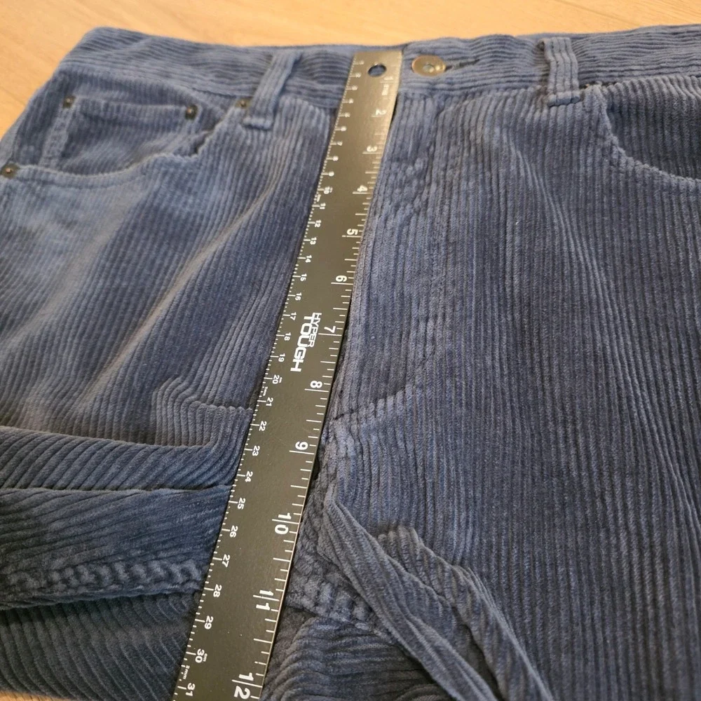 Rag & Bone Mens Navy Blue Corduroy Straight Leg Pants Size 33 Stretch Cotton - Picture 7 of 11